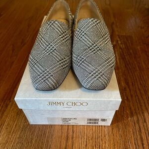 Jimmy Choo Silver Loafers - worn once